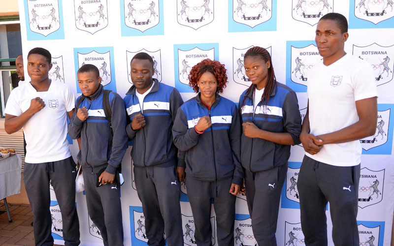 THE BOTSWANA BOXING NATIONAL TEAM