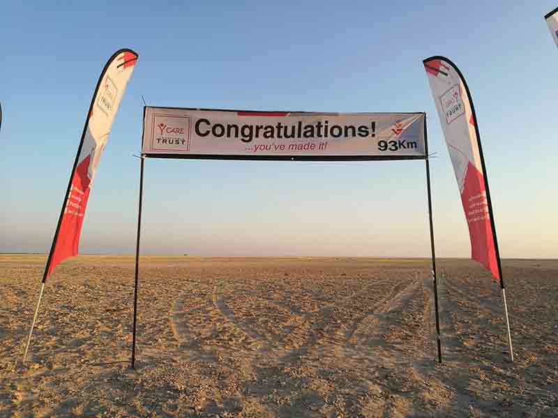 makgadikgadi walk finish line