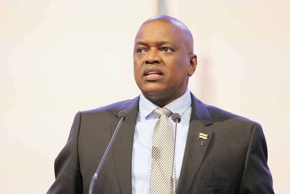 Masisi reviewing