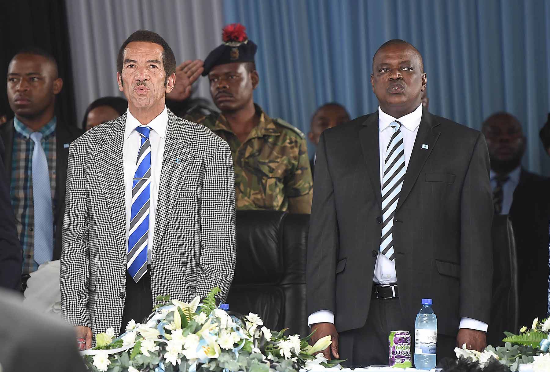 IAN KHAMA AND PRESIDENT MOKGWEETSI MASISI