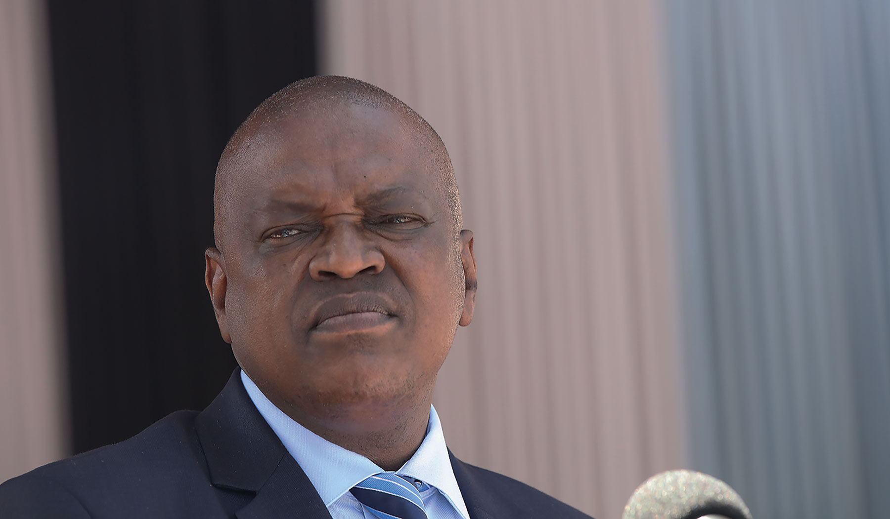 President Mokgweetsi Masisi in Serowe