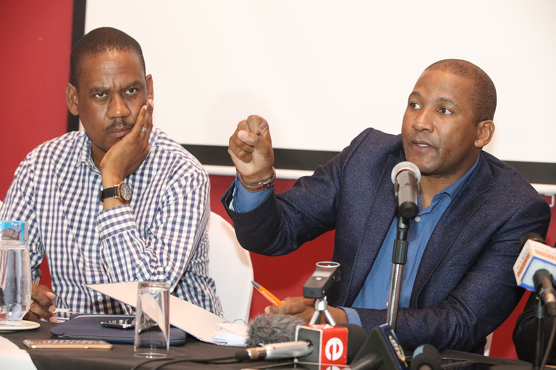 BNF Duma Boko and BCP Dumelang Shalashando