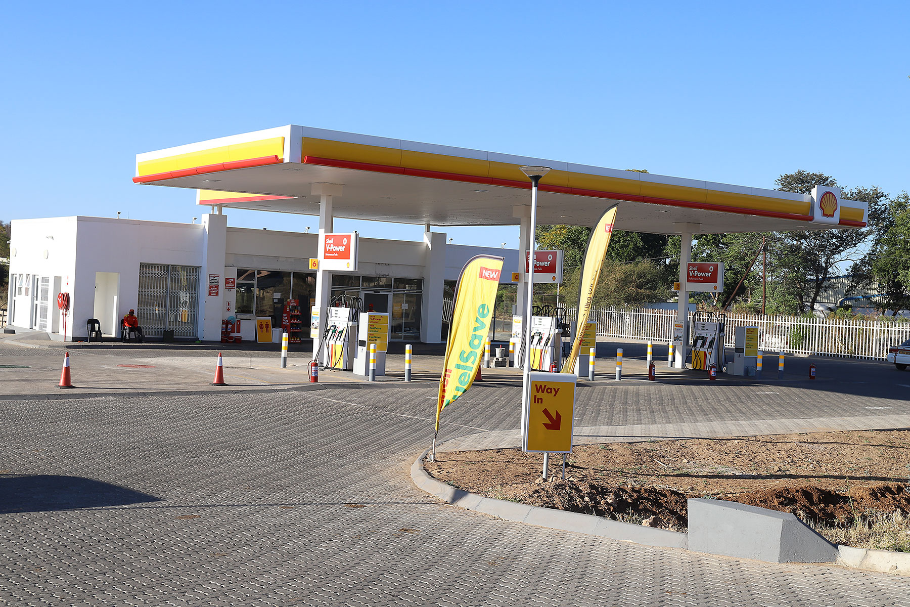 petrol station