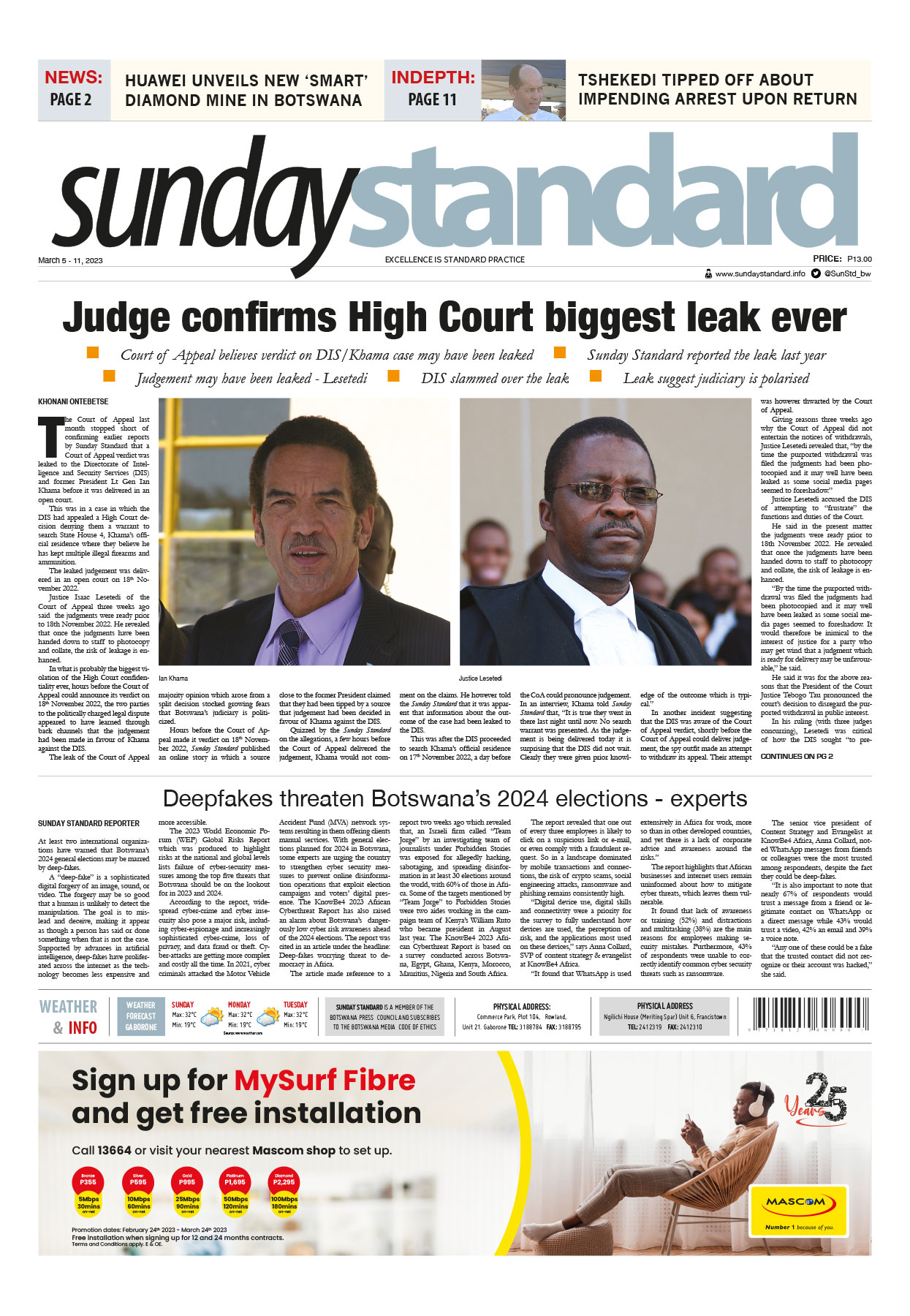 SunStd Frontpage 050323